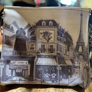 Boresette Excellent Condition Paris Moulin Rouge Eiffel Tower Moda Italia